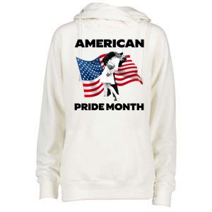 Patriotic American Pride Month Classic Wwii Soldier Kissing Nurse Womens Funnel Neck Pullover Hood