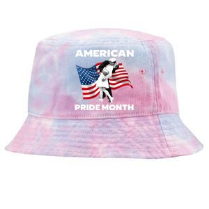 Patriotic American Pride Month Classic Wwii Soldier Kissing Nurse Tie-Dyed Bucket Hat