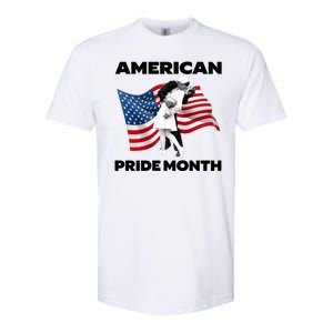 Patriotic American Pride Month Classic Wwii Soldier Kissing Nurse Softstyle CVC T-Shirt