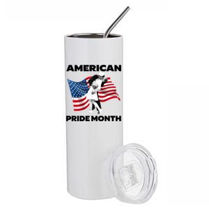 Patriotic American Pride Month Classic Wwii Soldier Kissing Nurse Stainless Steel Tumbler