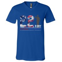 Patriotic America Proud Veterans Gift Veterans Day Great Gift V-Neck T-Shirt