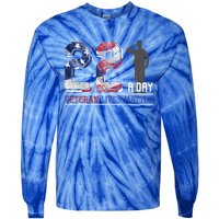 Patriotic America Proud Veterans Gift Veterans Day Great Gift Tie-Dye Long Sleeve Shirt