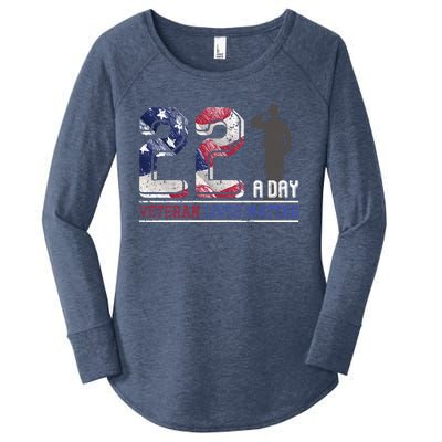 Patriotic America Proud Veterans Gift Veterans Day Great Gift Women's Perfect Tri Tunic Long Sleeve Shirt