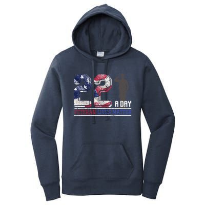 Patriotic America Proud Veterans Gift Veterans Day Great Gift Women's Pullover Hoodie