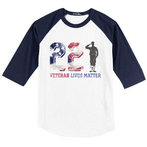 Patriotic America Proud Veterans Gift Veterans Day Great Gift Baseball Sleeve Shirt