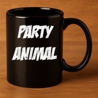 Party Animal 11oz C Handle Ceramic Mug