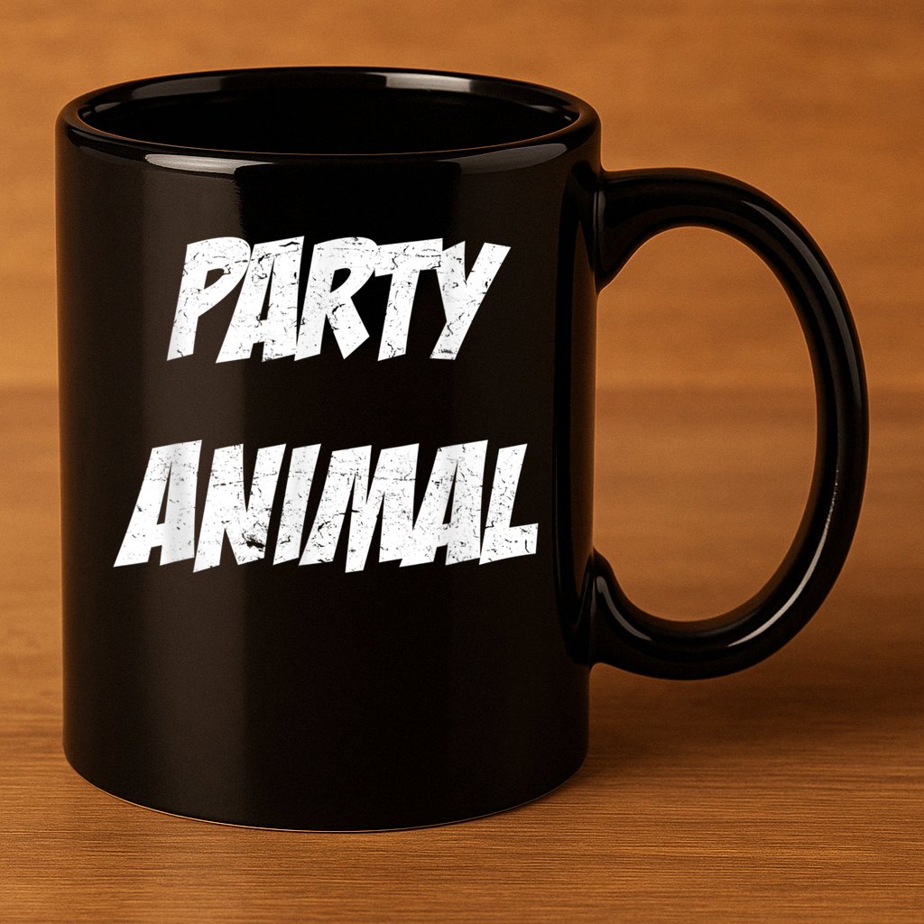 Party Animal 11oz C Handle Ceramic Mug