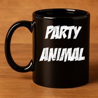 Party Animal 11oz C Handle Ceramic Mug