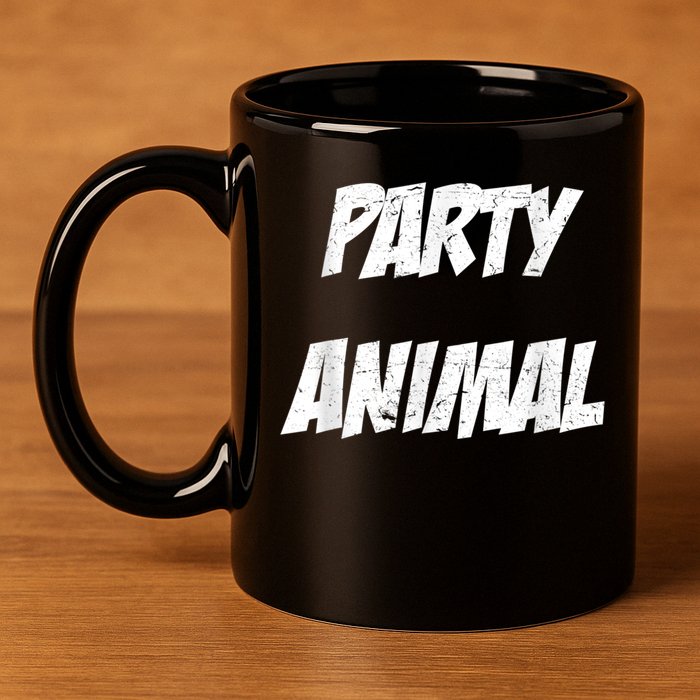 Party Animal 11oz C Handle Ceramic Mug