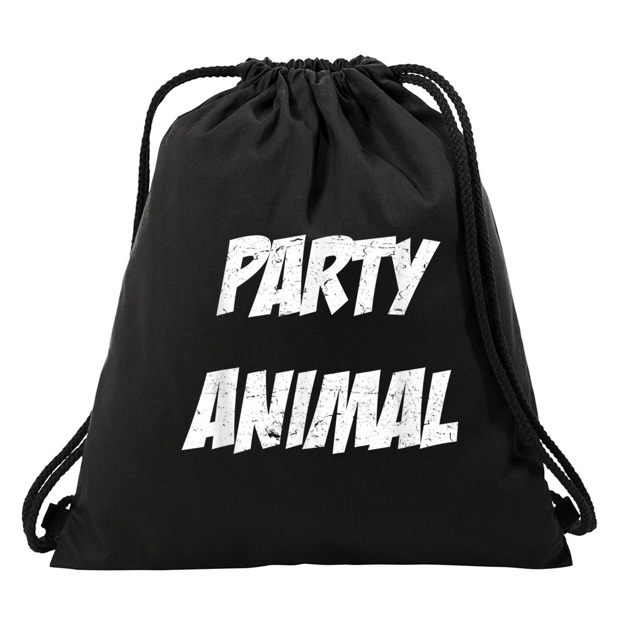 Party Animal Drawstring Bag