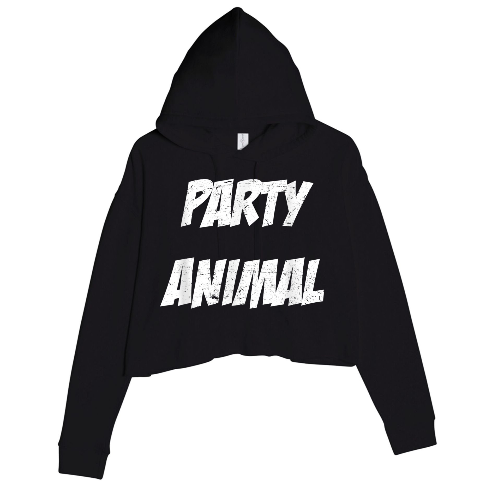 Party Animal Crop Fleece Hoodie