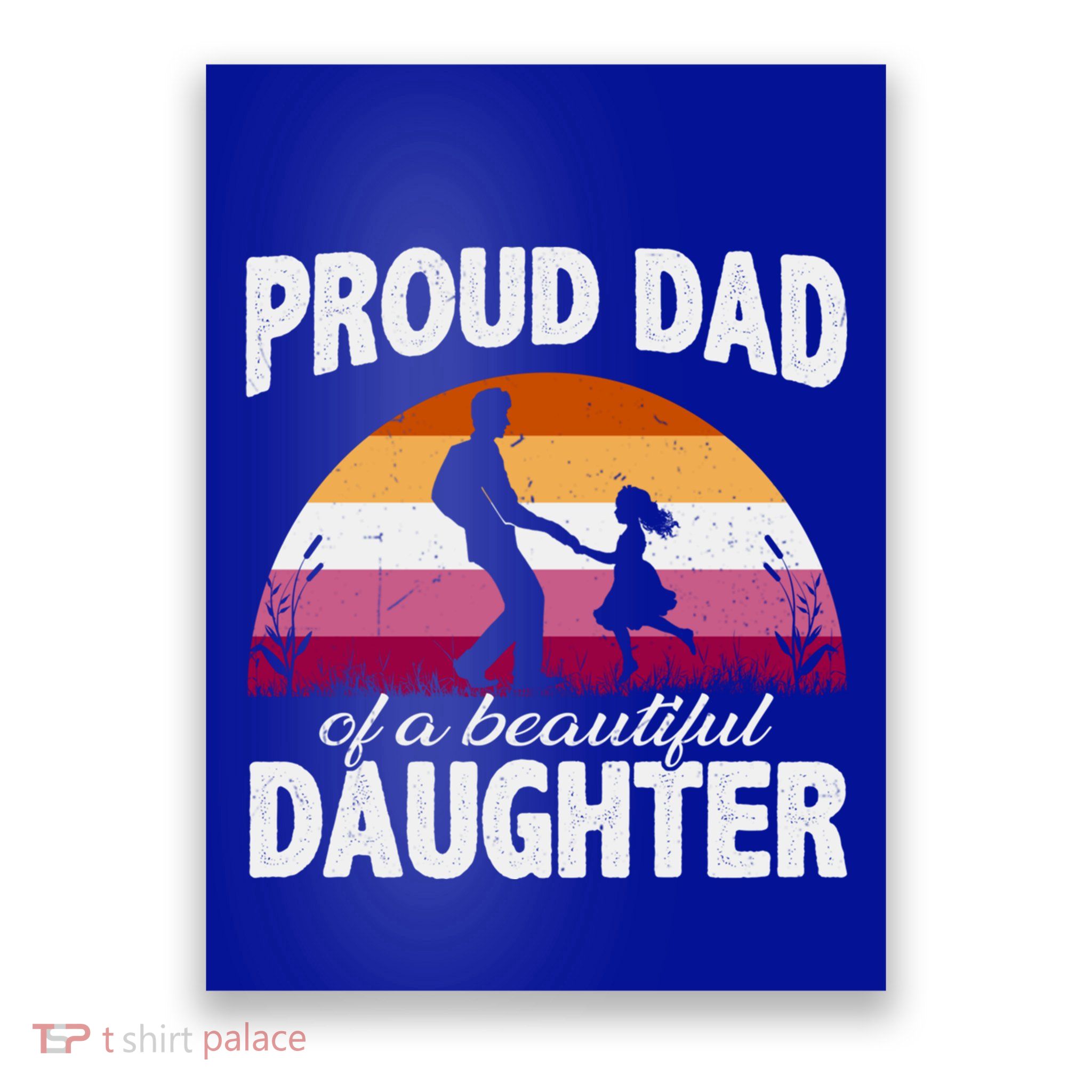 Pride Ally Proud Dad Lgbt Lesbian Daughter Cute Gift Poster