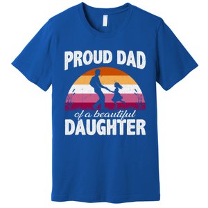 Pride Ally Proud Dad Lgbt Lesbian Daughter Cute Gift Premium T-Shirt