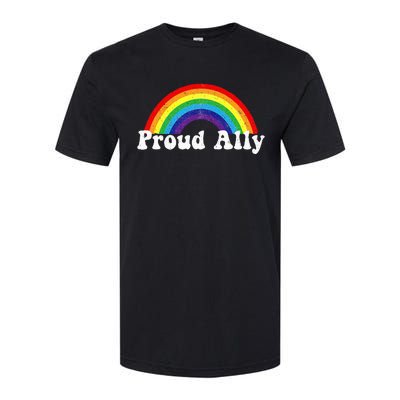 Proud Ally Pride G.A.Y Lgbt Day Month Parade Rainbow Softstyle® CVC T-Shirt