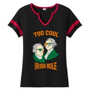 Patriotic American President Cool Irish Rule St Patrick Day Cool Gift Ladies Halftime Notch Neck Tee