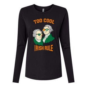 Patriotic American President Cool Irish Rule St Patrick Day Cool Gift Womens Cotton Relaxed Long Sleeve T-Shirt