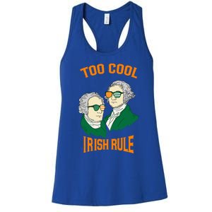 Patriotic American President Cool Irish Rule St Patrick Day Cool Gift Women's Racerback Tank