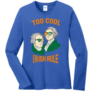 Patriotic American President Cool Irish Rule St Patrick Day Cool Gift Ladies Long Sleeve Shirt