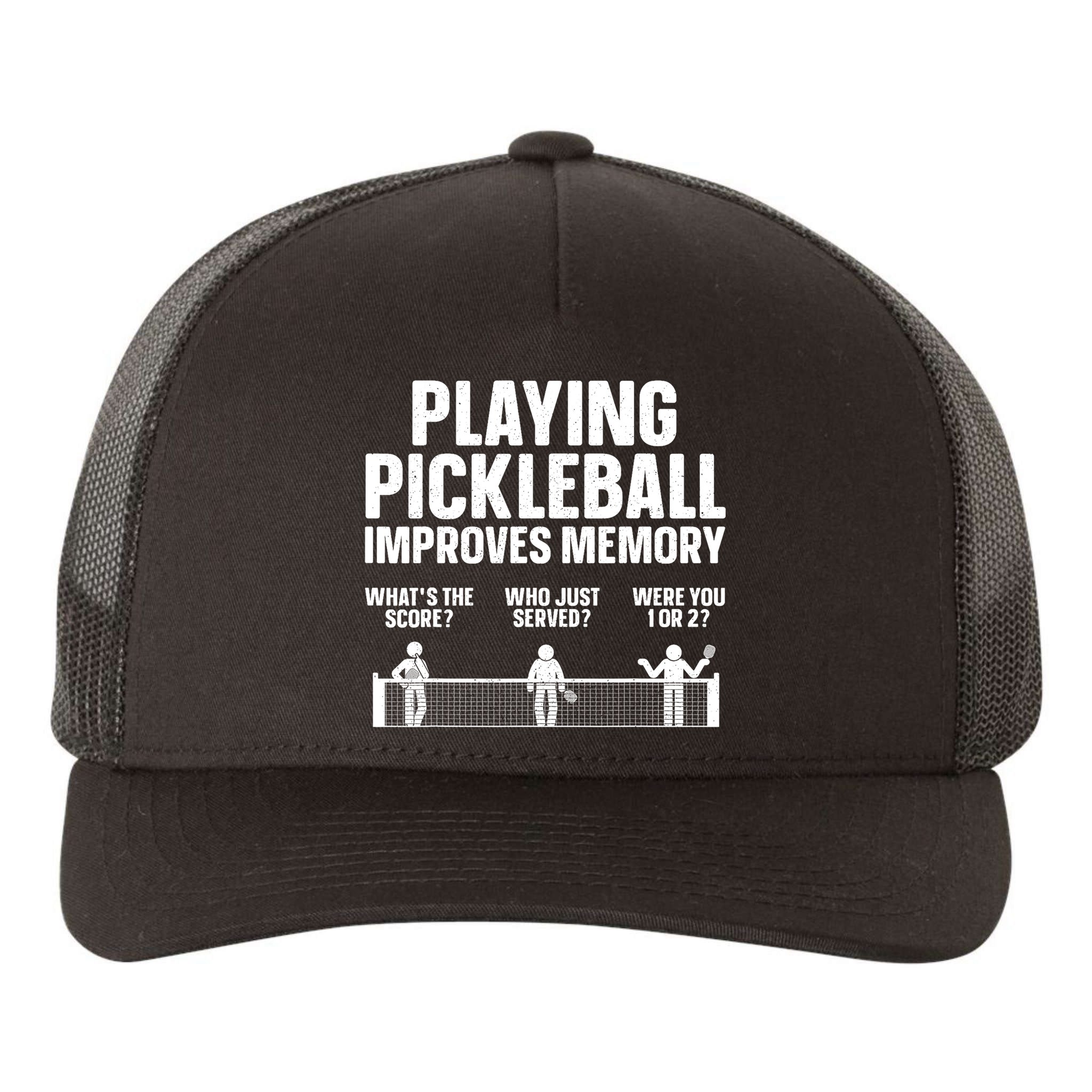 Pickleball Art Paddle Sport Pickleball Lover Yupoong Adult 5-Panel Trucker Hat