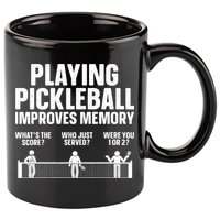 Pickleball Art Paddle Sport Pickleball Lover 11oz C Handle Ceramic Mug