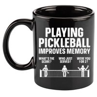 Pickleball Art Paddle Sport Pickleball Lover 11oz C Handle Ceramic Mug
