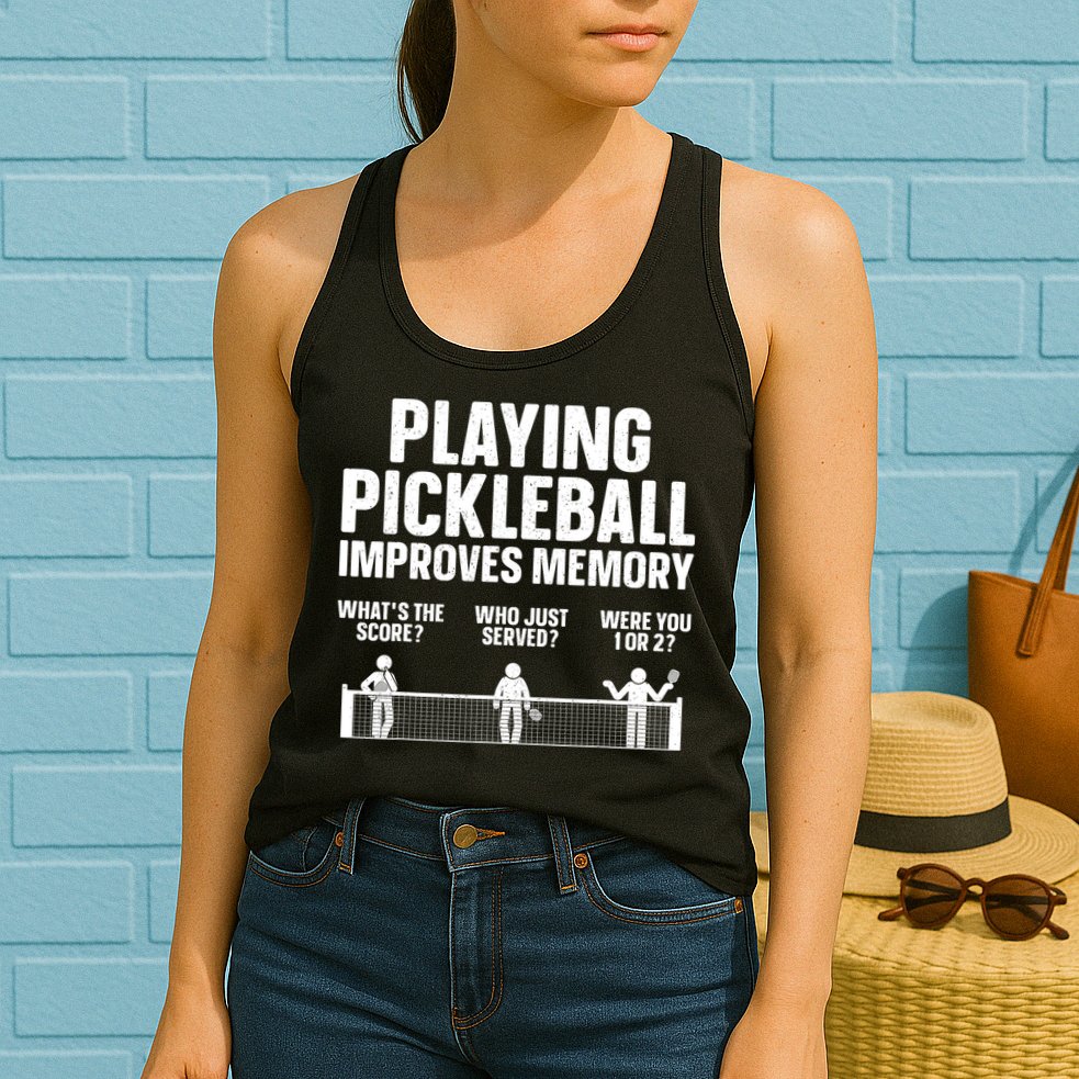 Pickleball Art Paddle Sport Pickleball Lover Womens Tank Top