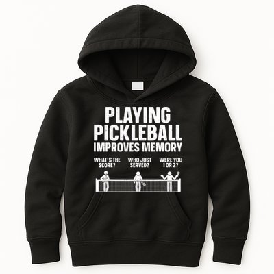 Pickleball Art Paddle Sport Pickleball Lover Kids Hoodie