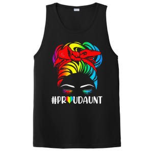 Proud Aunt Pride LGBT Flag Gay Lesbian Matching Family PosiCharge Competitor Tank