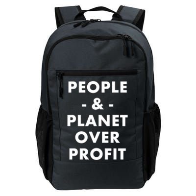 People And Planet Over Profit Cool Gift Daily Commute Backpack