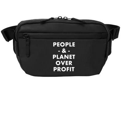 People And Planet Over Profit Cool Gift Crossbody Pack