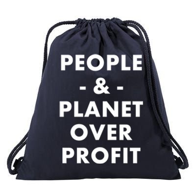 People And Planet Over Profit Cool Gift Drawstring Bag