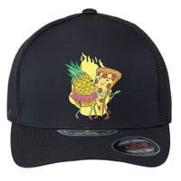 Pizza And Pineapple Dancing Flexfit Unipanel Trucker Cap