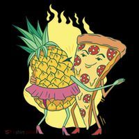 Pizza And Pineapple Dancing Mesh Reversible Basketball Jersey Tank