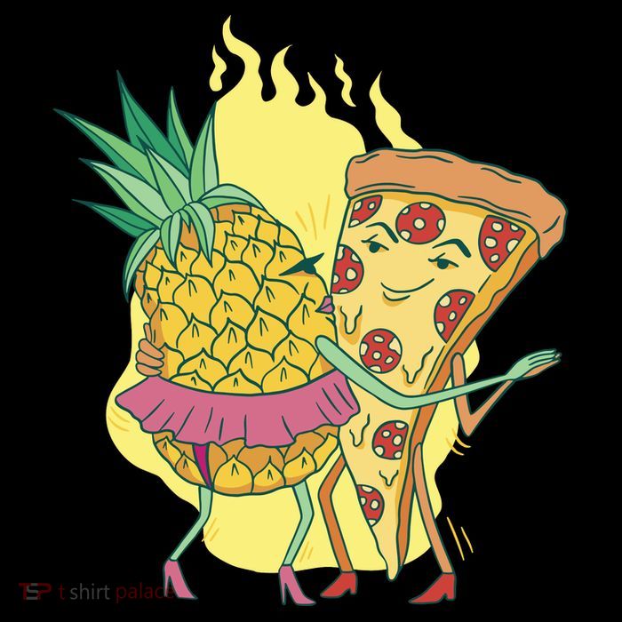 Pizza And Pineapple Dancing Mesh Reversible Basketball Jersey Tank