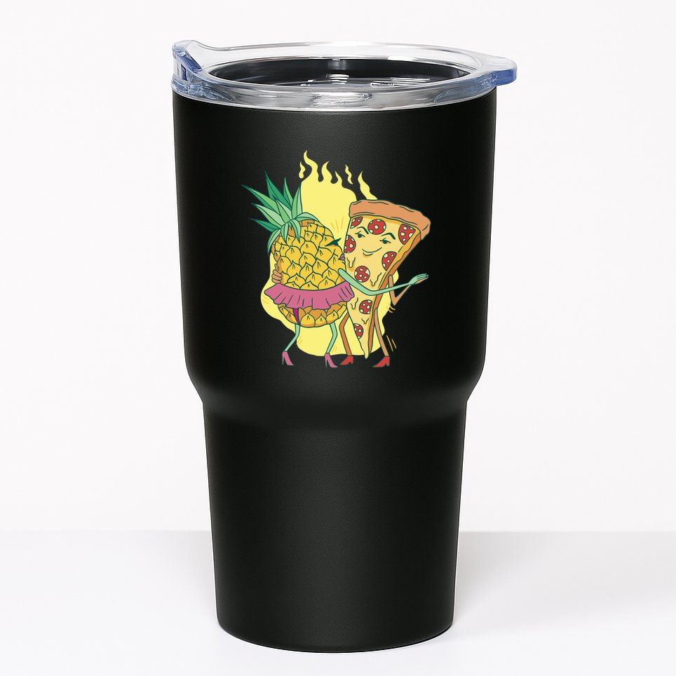 Pizza And Pineapple Dancing Tumbler