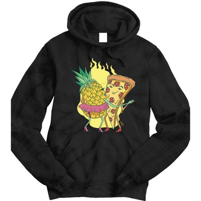 Pizza And Pineapple Dancing Tie Dye Hoodie