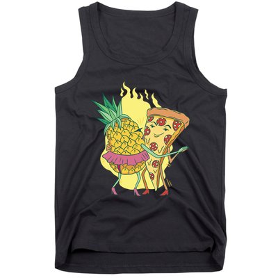Pizza And Pineapple Dancing Tank Top
