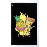 Pizza And Pineapple Dancing Golf Towel