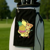 Pizza And Pineapple Dancing Golf Towel