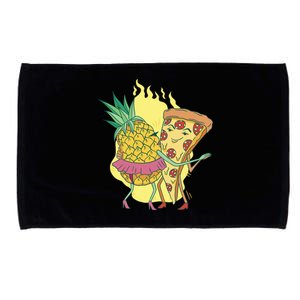 Pizza And Pineapple Dancing Microfiber Hand Towel