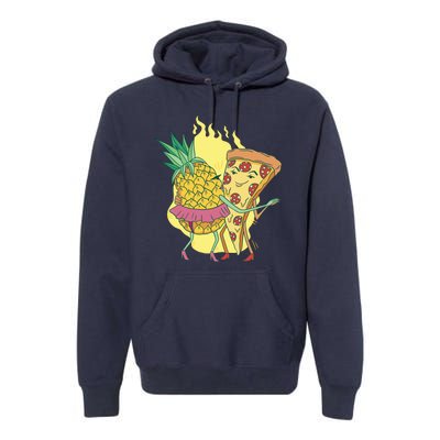 Pizza And Pineapple Dancing Premium Hoodie