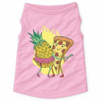 Pizza And Pineapple Dancing Doggie Tank
