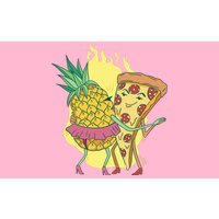 Pizza And Pineapple Dancing Bumper Sticker