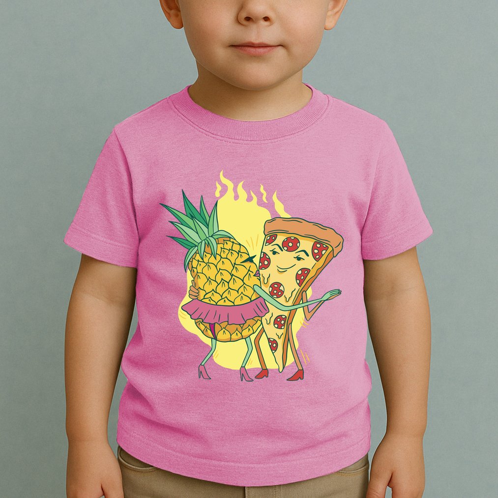 Pizza And Pineapple Dancing Toddler T-Shirt