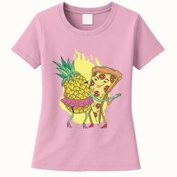 Pizza And Pineapple Dancing Womens T-Shirt