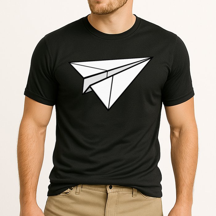 Paper Airplane Cooling Performance Crew T-Shirt