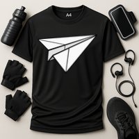 Paper Airplane Cooling Performance Crew T-Shirt