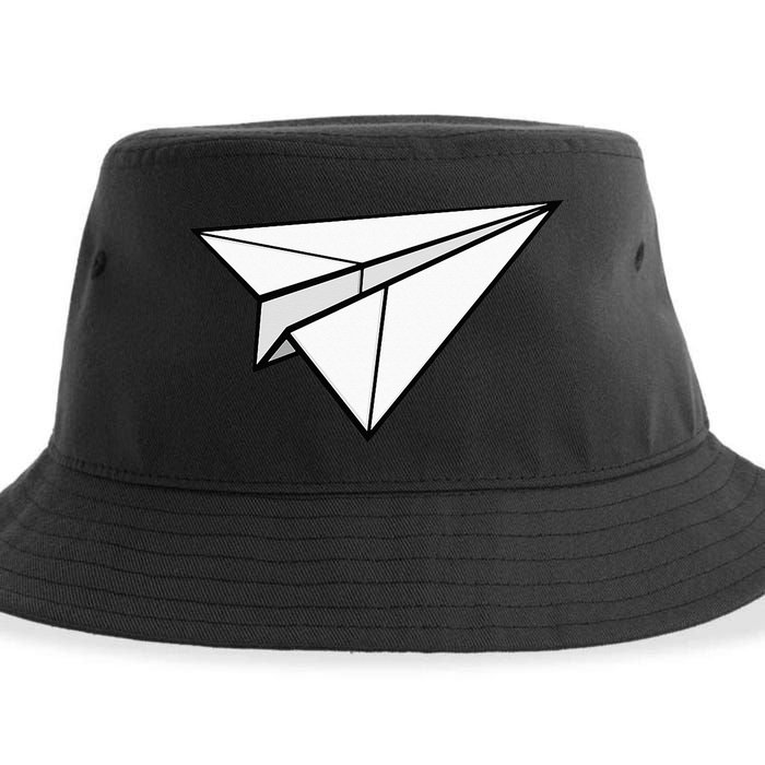 Paper Airplane Sustainable Bucket Hat