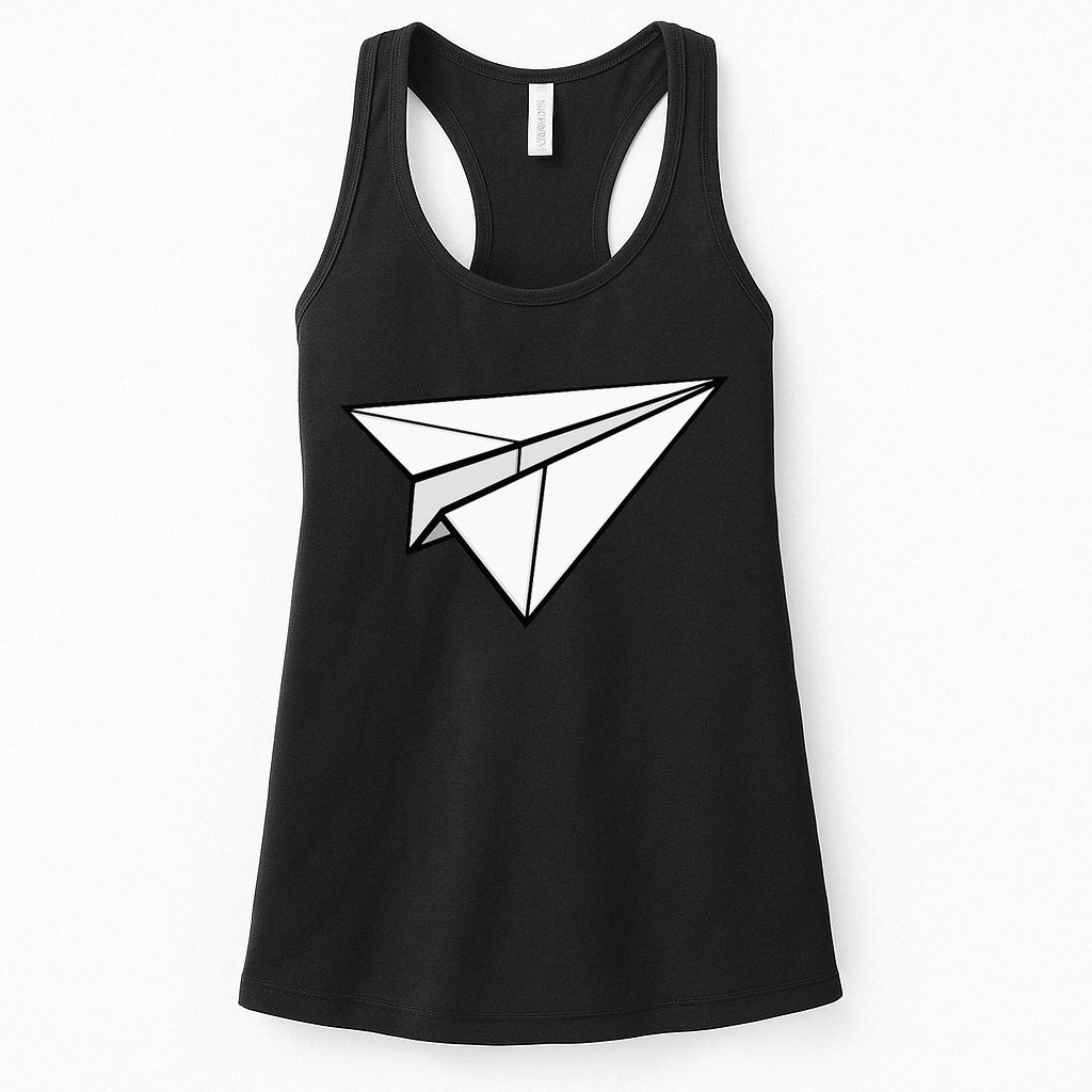 Paper Airplane Womens Tank Top