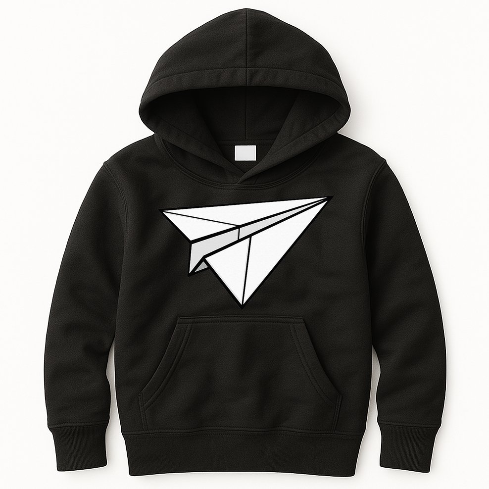 Paper Airplane Kids Hoodie